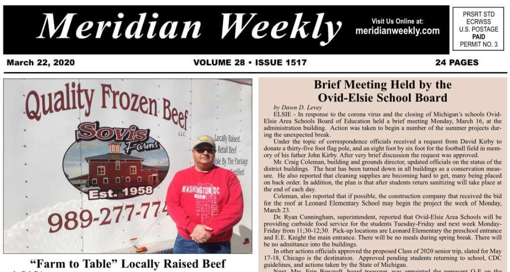 The Meridian Weekly – March 22, 2020