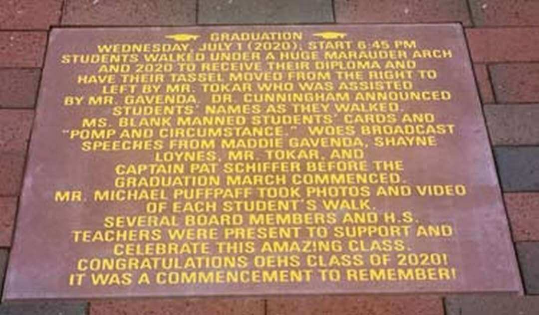 Class of 2020 Bricks