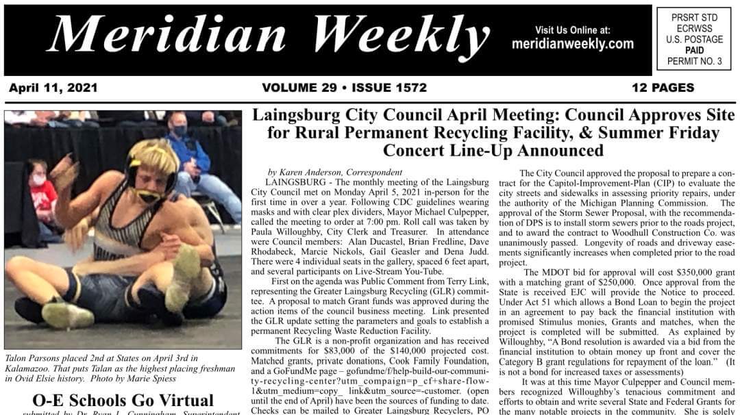 The Meridian Weekly – April 11, 2021