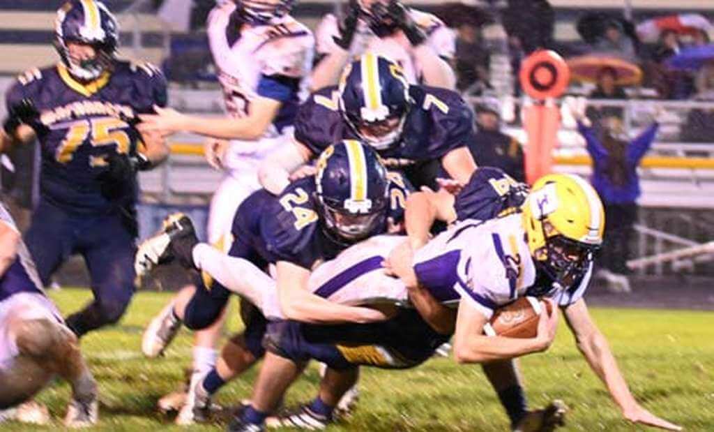 Marauders Wrap Up Share of 1st-Ever MMAC Football Title, dominating Byron by a 40-0 Count